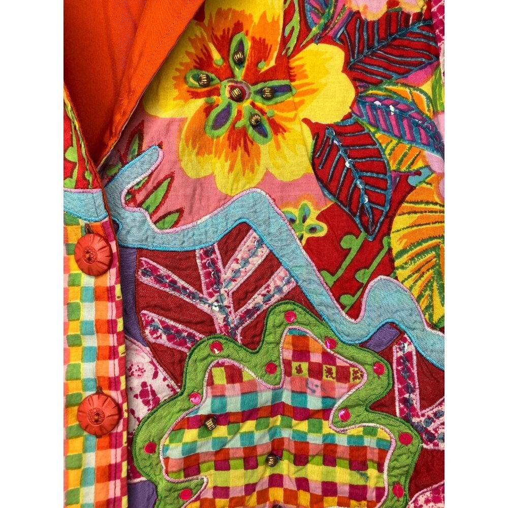 Madison Studio Women's Large Patchwork Applique L… - image 4